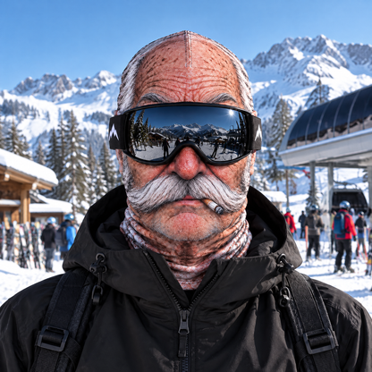 Freaky Face ski mask - Mustache Mike
